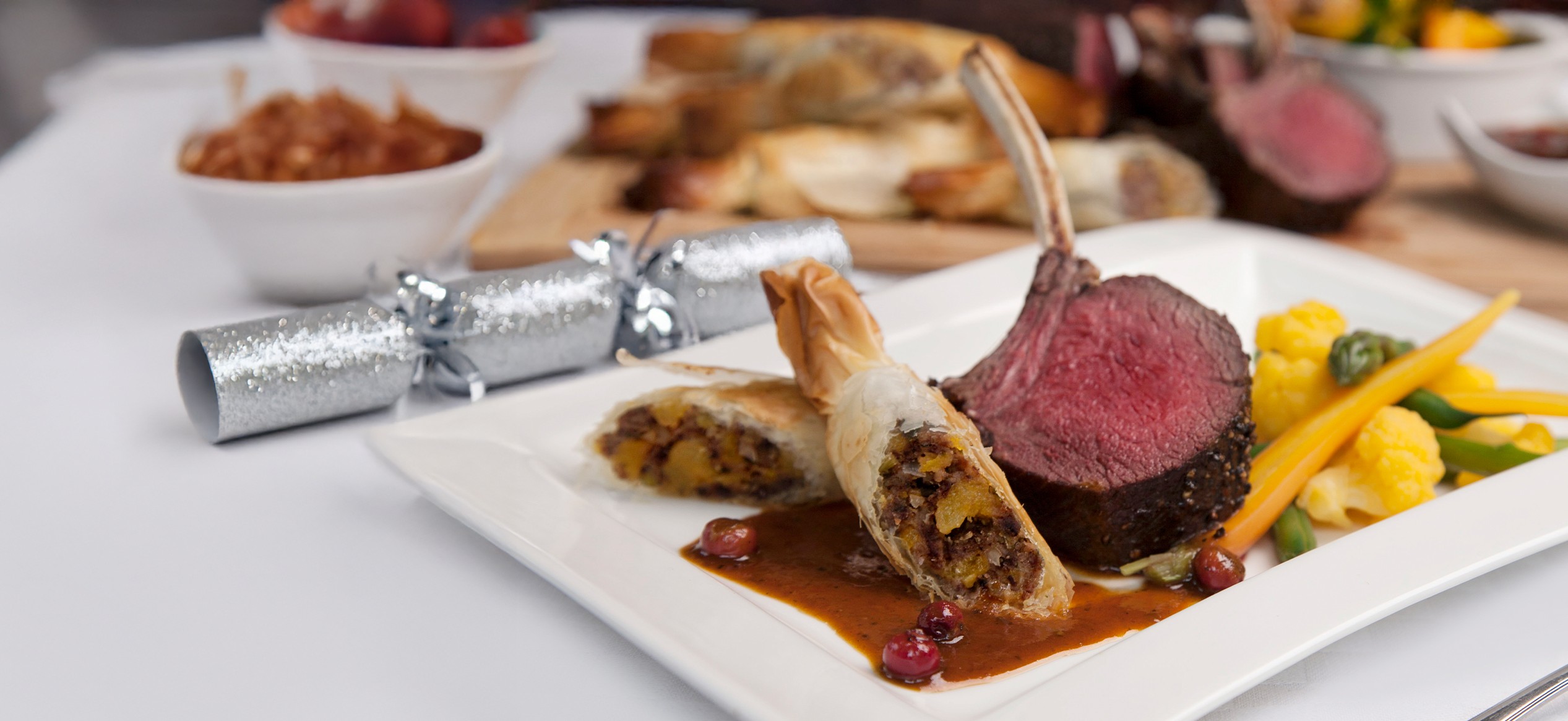 Rack with savoury Xmas crackers Graham Brown 2